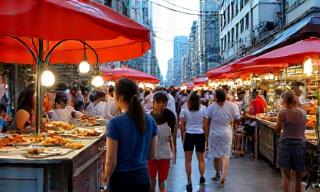 Authentic Singapore street food culture
