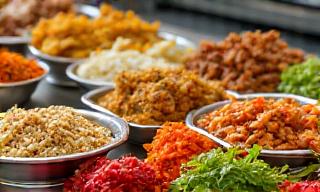 Multicultural cuisine hawker center Singapore